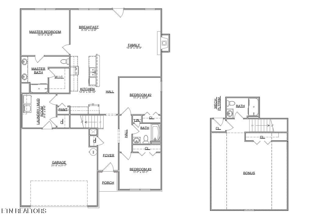 9409 Liberty Bell Road, Unit LOT 149 Powell, TN 37849 - Photo 15 of 15 Ellery-Floor-Plan1
