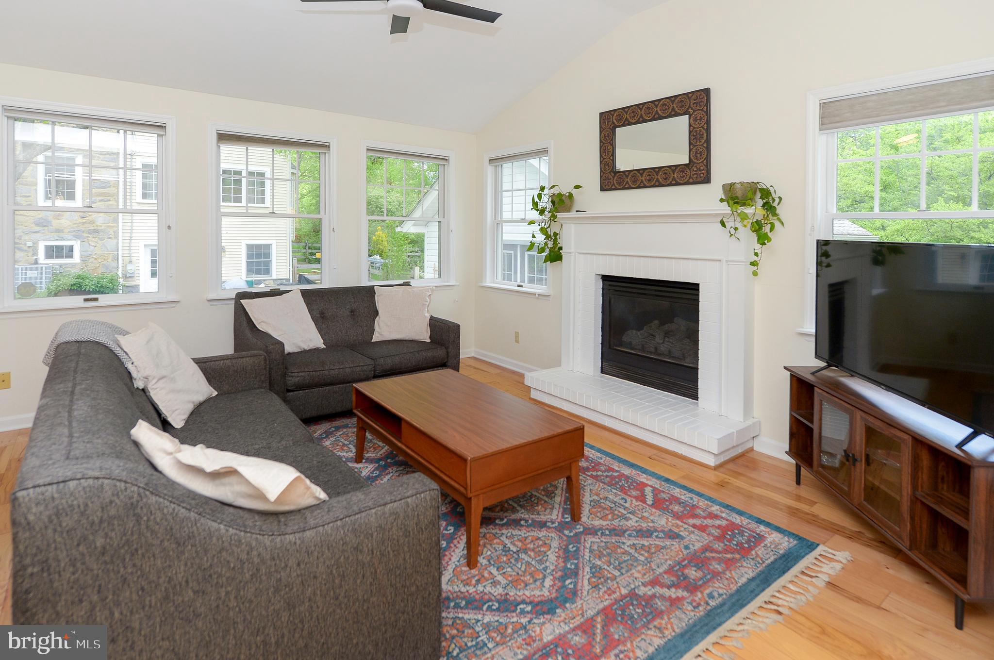 209 Riverview Road Swarthmore, PA 19081 - Photo 12 of 50 Family Room with Gas (propane) Fireplace