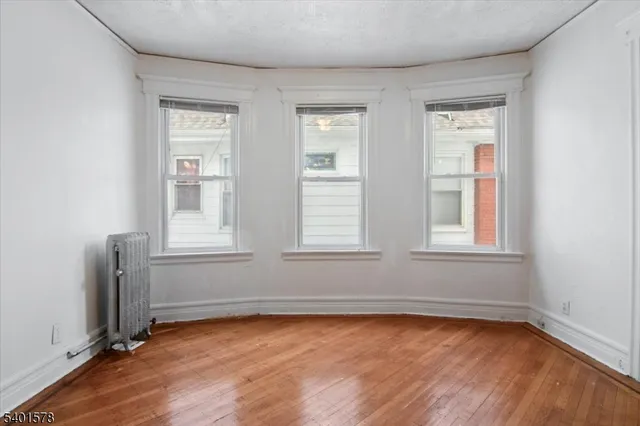 an empty room with window