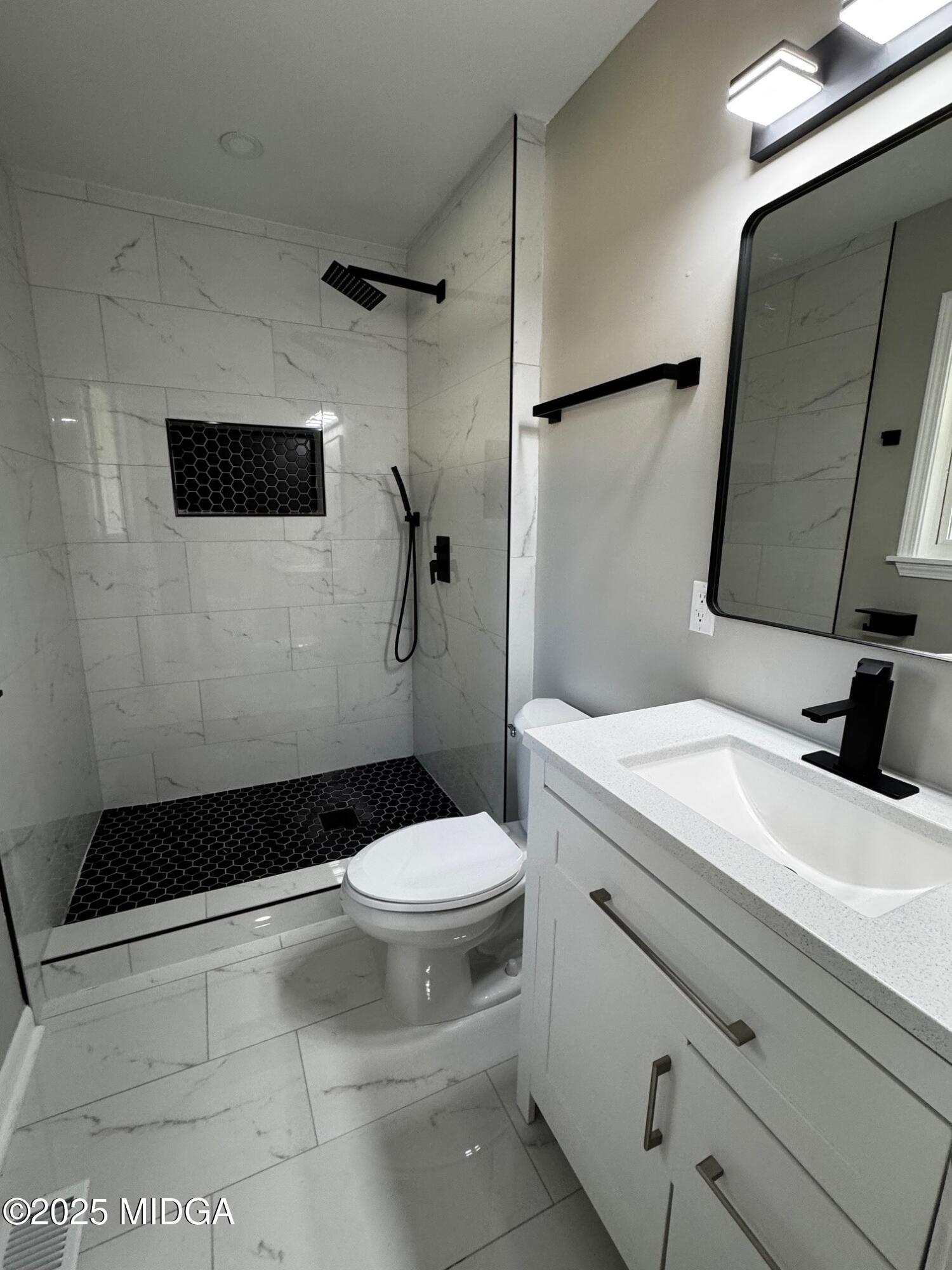 4105 Holley Road Lizella, GA 31052 - Photo 41 of 78 a bathroom with a sink a toilet and shower