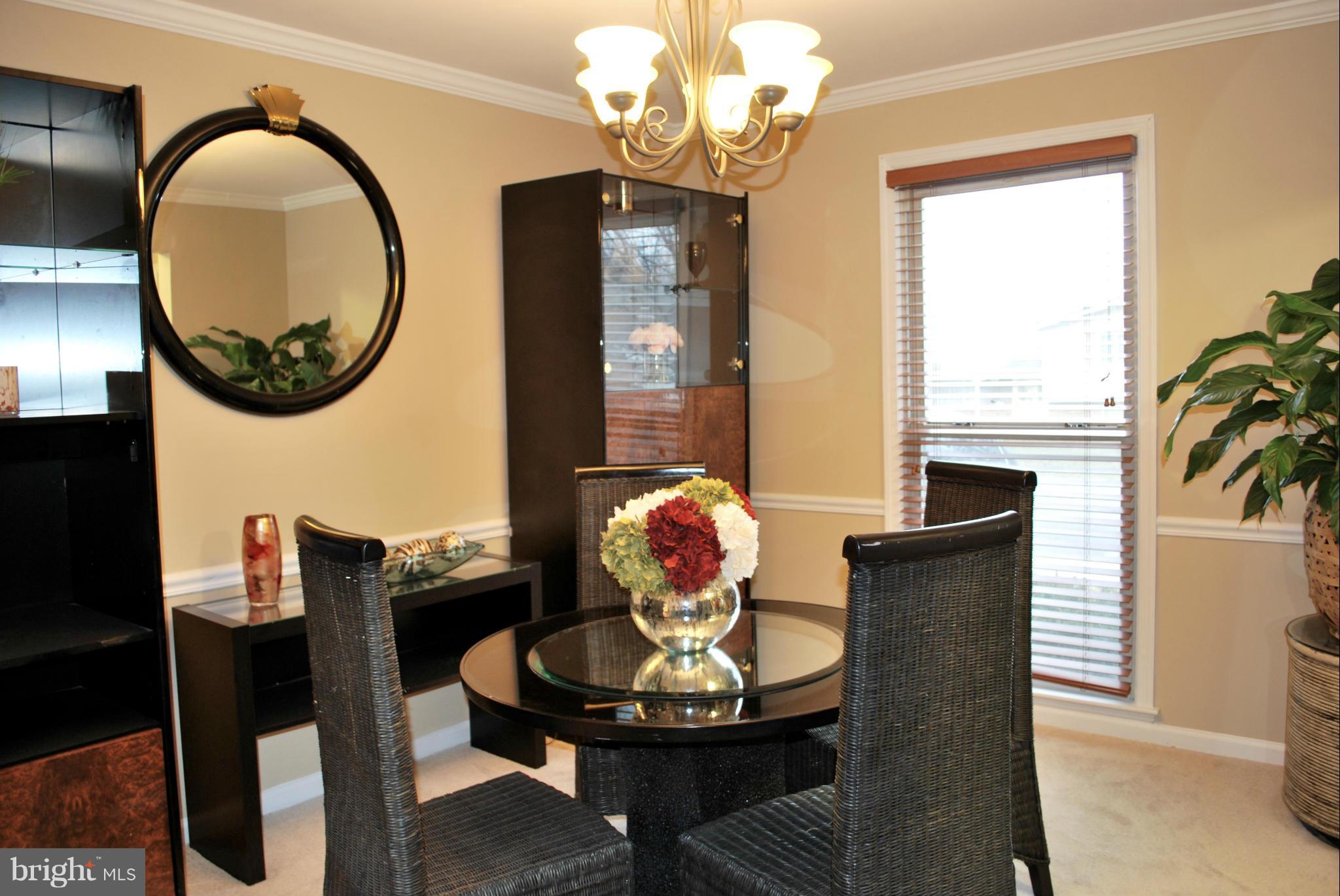 Bright and sunny dining room