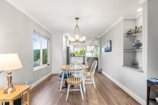 a view of a swimming pool with a yard