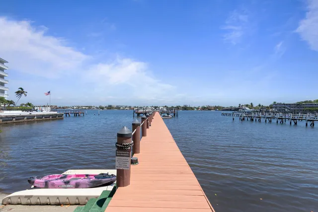 a wooden pier with water view
