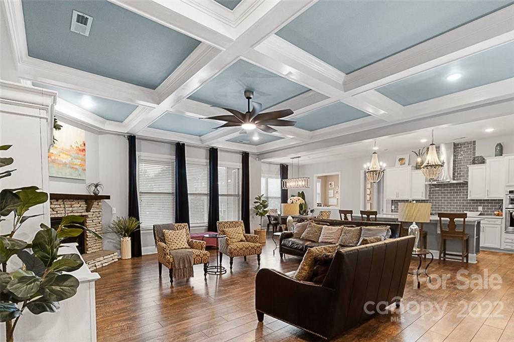 7001 Fallondale Road Waxhaw, NC 28173 - Photo 7 of 32 a living room with furniture kitchen view and a large window