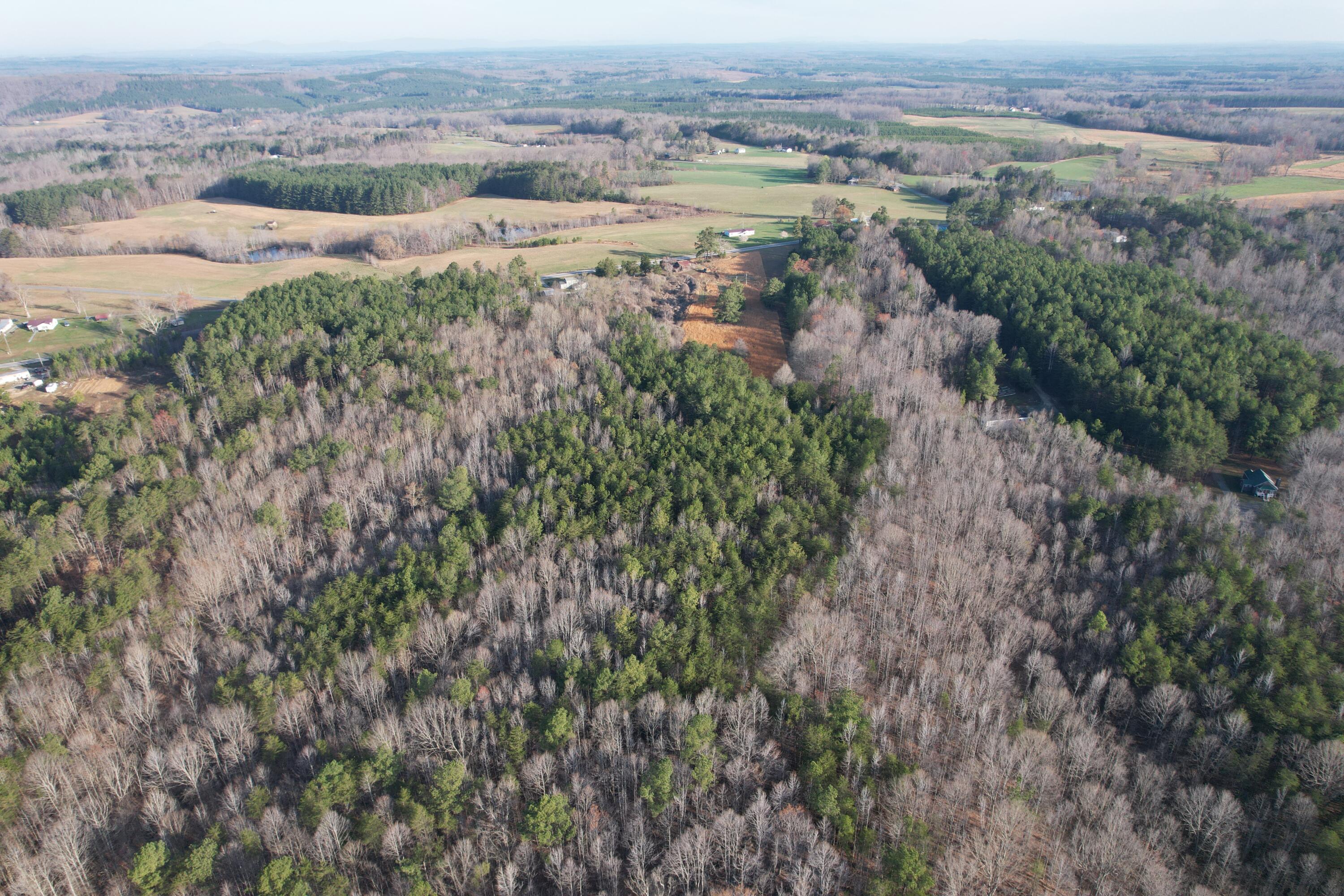 15796 East Gretna Road Gretna, VA 24557 - Photo 9 of 63 an aerial view of mountains with green space and fog
