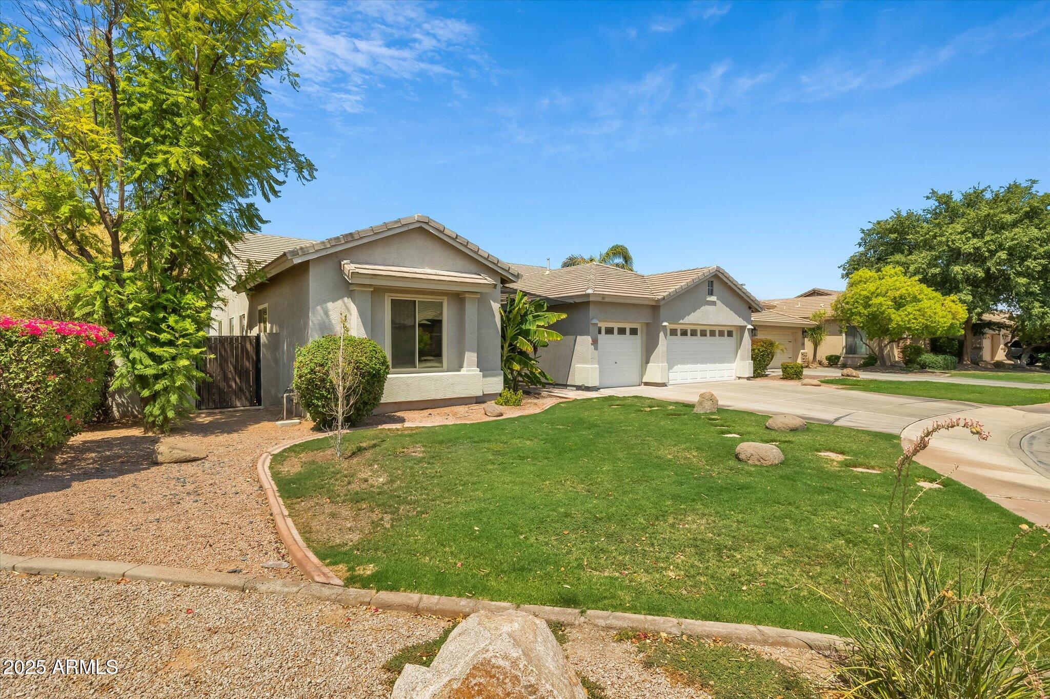 4018 East Harrison Street Gilbert, AZ 85295 - Photo 14 of 45 a front view of a house with garden