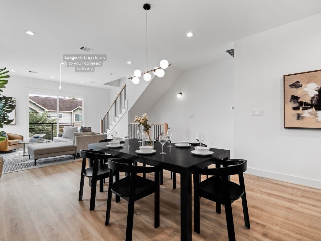 4436 Oats Street Houston, TX 77020 - Photo 13 of 37 a view of a dining room with furniture and wooden floor
