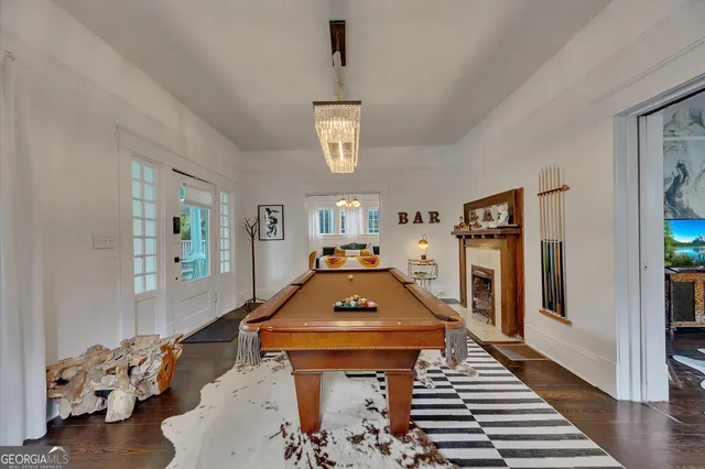 a room with furniture and window