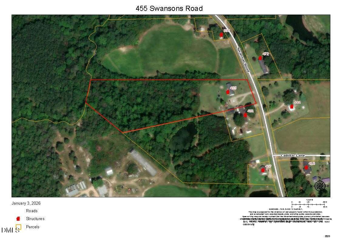 455 Swansons Road Louisburg, NC 27549 - Photo 18 of 18 Map