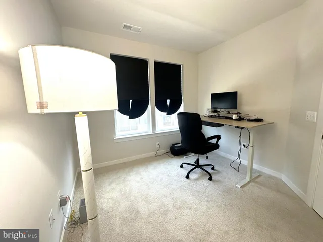 a view of workspace with a window