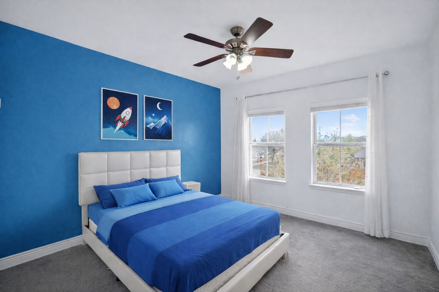 400 Cortona Lane Georgetown, TX 78628 - Photo 27 of 40 Carpeted bedroom with baseboards and ceiling fan