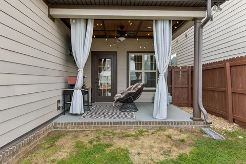 a view of a house with a patio
