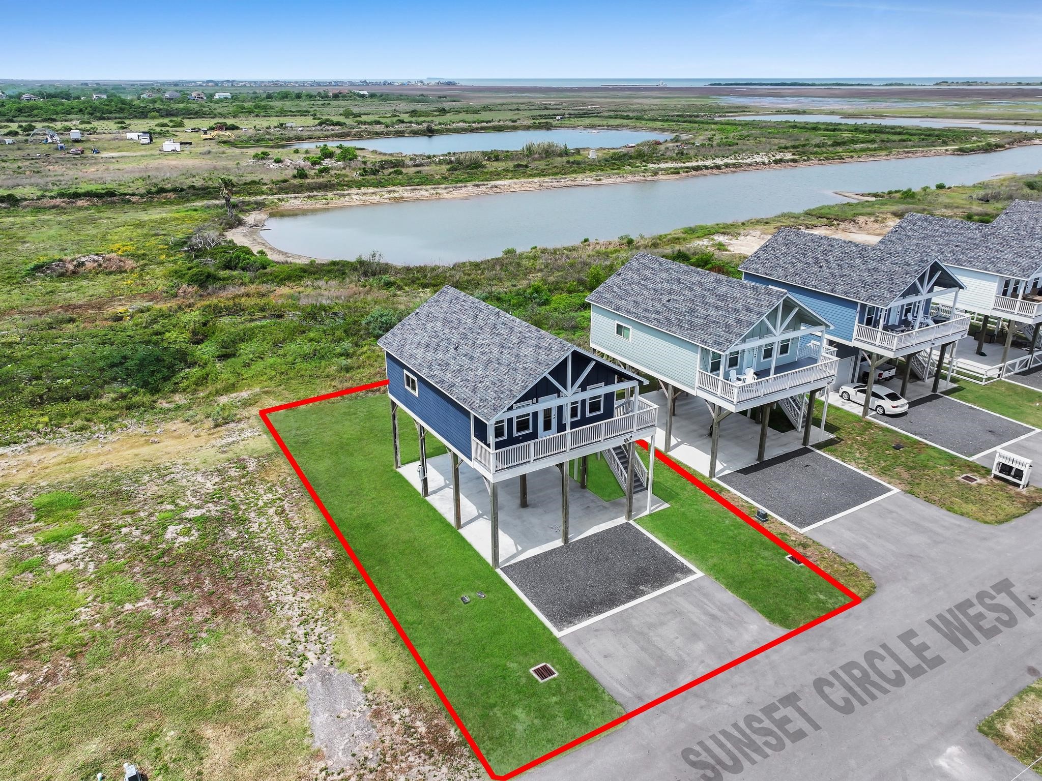 1041 Sunset Circle Crystal Beach, TX 77650 - Photo 12 of 45 an aerial view of a house