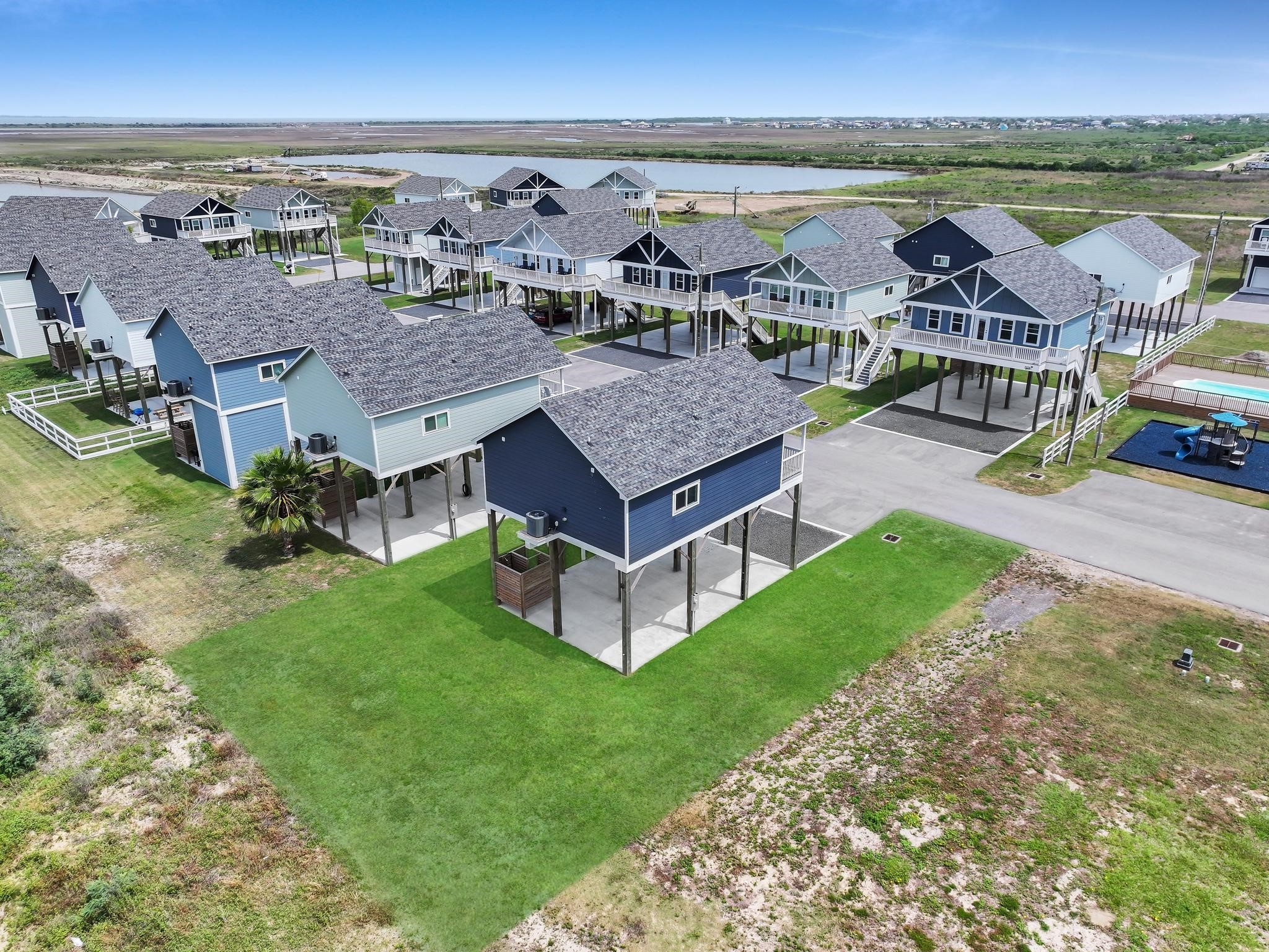 1041 Sunset Circle Crystal Beach, TX 77650 - Photo 38 of 45 an aerial view of multiple house