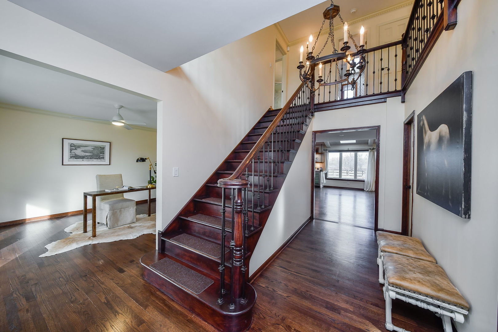 42W420 Campton Hills Road Elburn, IL 60119 - Photo 5 of 58 a view of entryway and hall with wooden floor