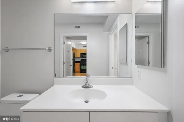 a bathroom with a sink and a toilet