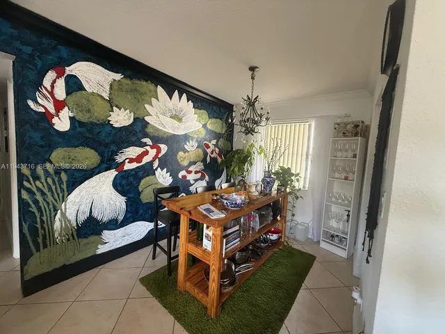 a living room filled with furniture