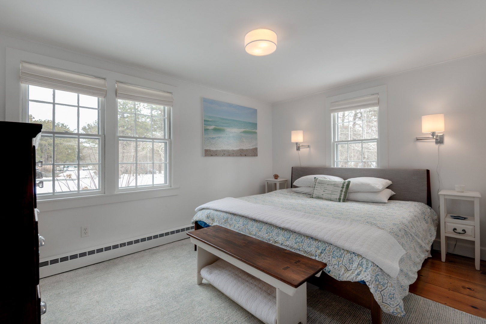 11 Sesapana Road Nantucket, MA 02554 - Photo 18 of 37 a bedroom with a bed and a window