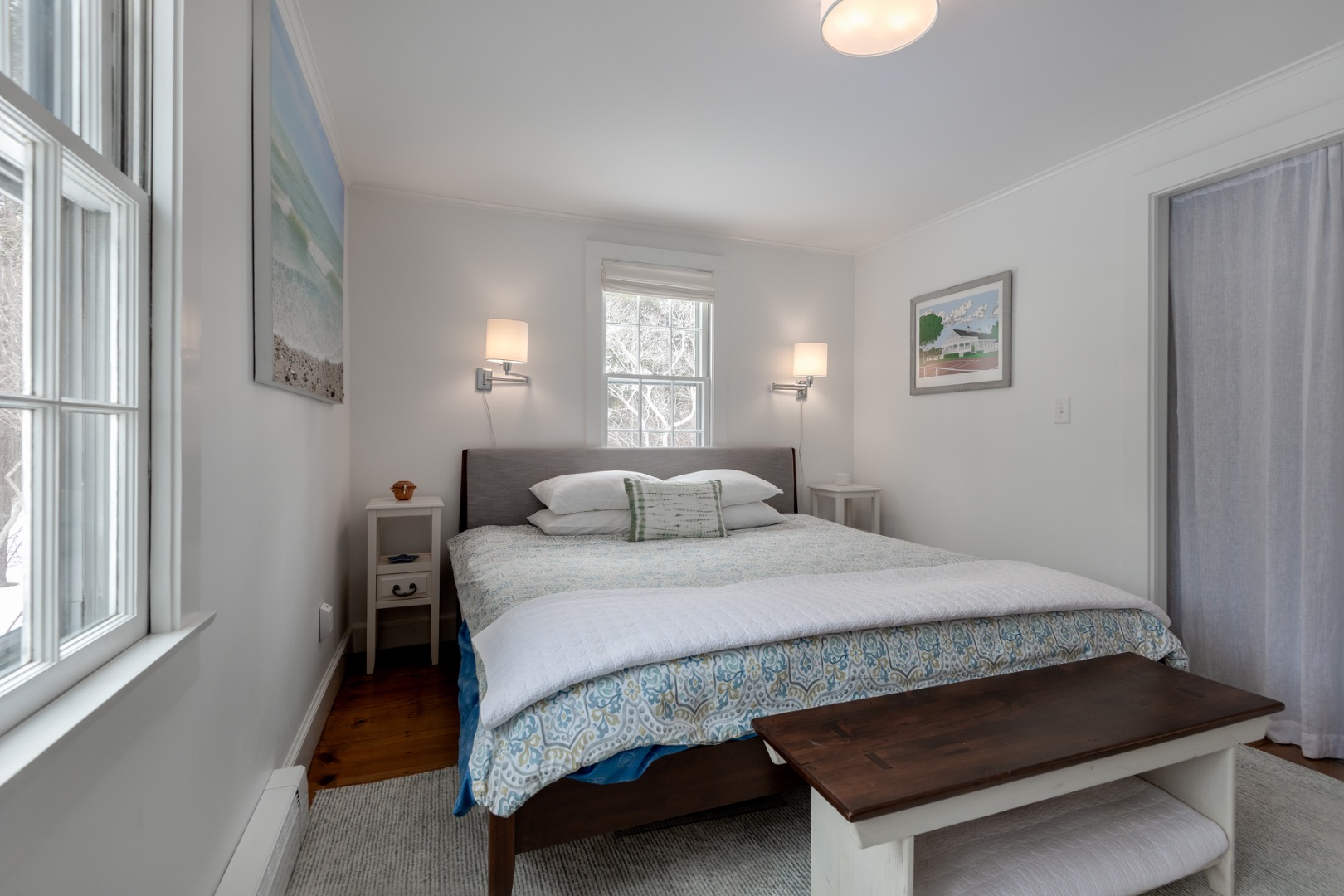 11 Sesapana Road Nantucket, MA 02554 - Photo 19 of 37 a bedroom with a bed and a window
