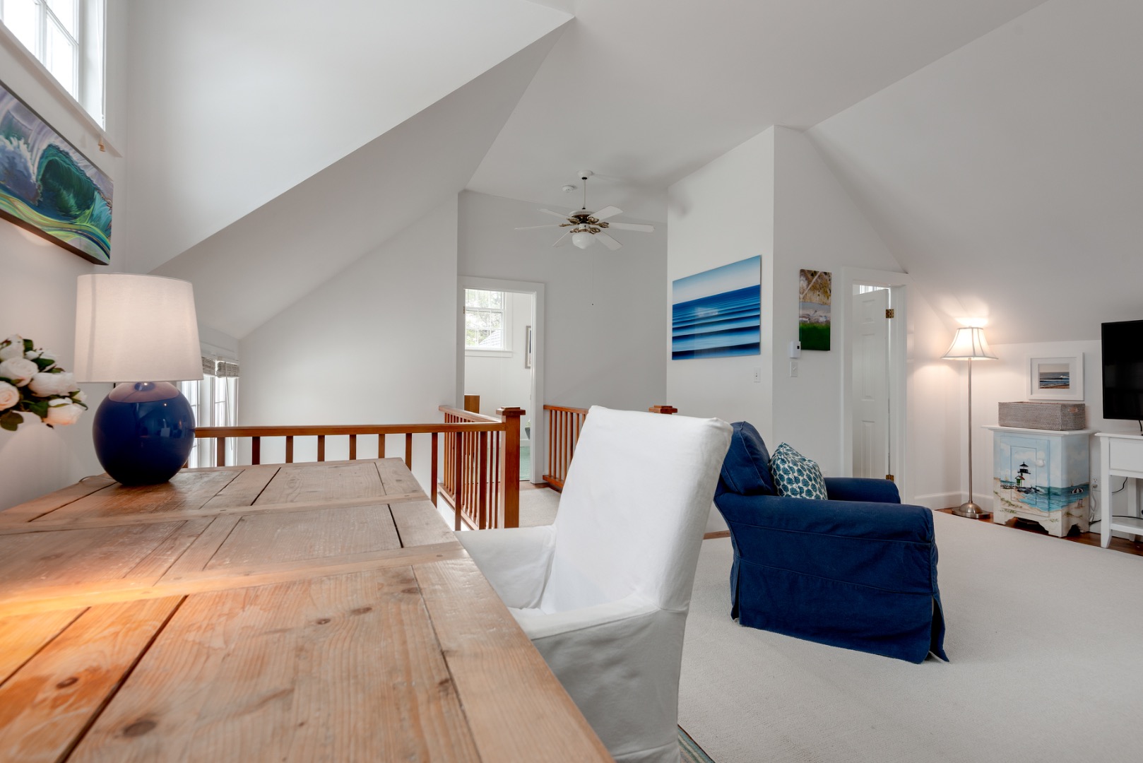 11 Sesapana Road Nantucket, MA 02554 - Photo 23 of 37 a living room with furniture and a flat screen tv