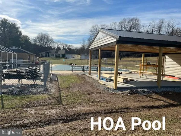 a view of a house with a park