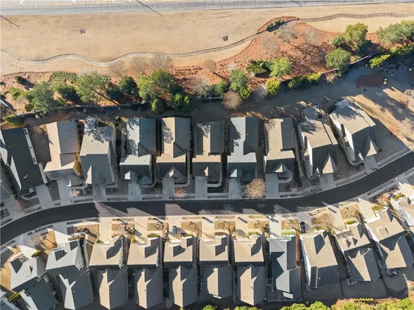 an aerial view of a city