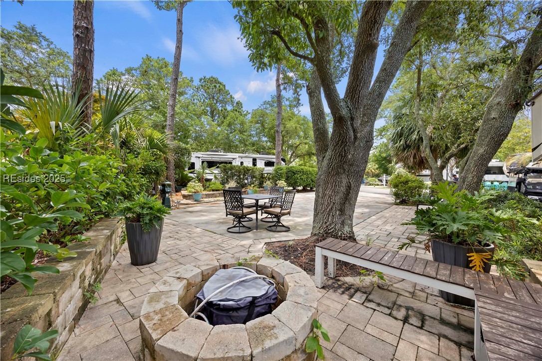 43 Jenkins Road, Unit 154 Hilton Head Island, SC 29926 - Photo 2 of 15 Firepit and private seating area