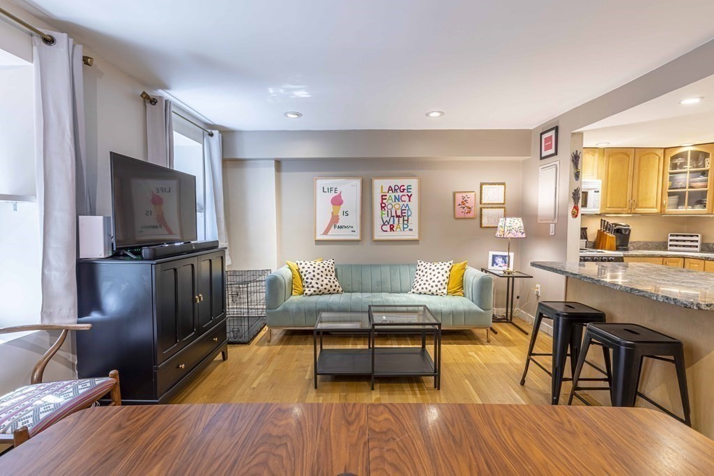 54 Appleton Street, Unit 1 Boston, MA 02116 - Photo 4 of 28 a living room with furniture and a flat screen tv