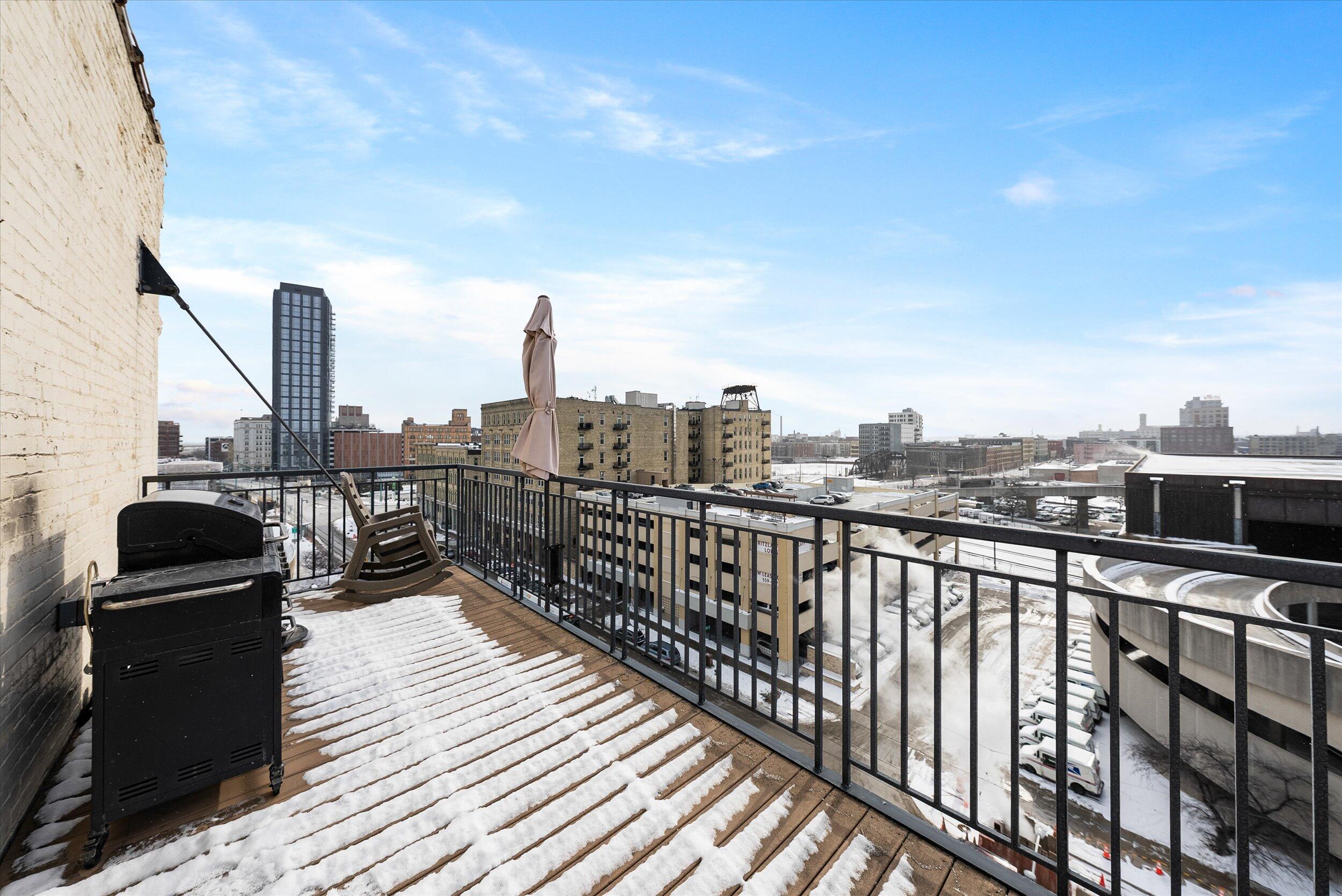 413 North 2nd Street, Unit 620 Milwaukee, WI 53203 - Photo 34 of 55 Balcony off the Unit