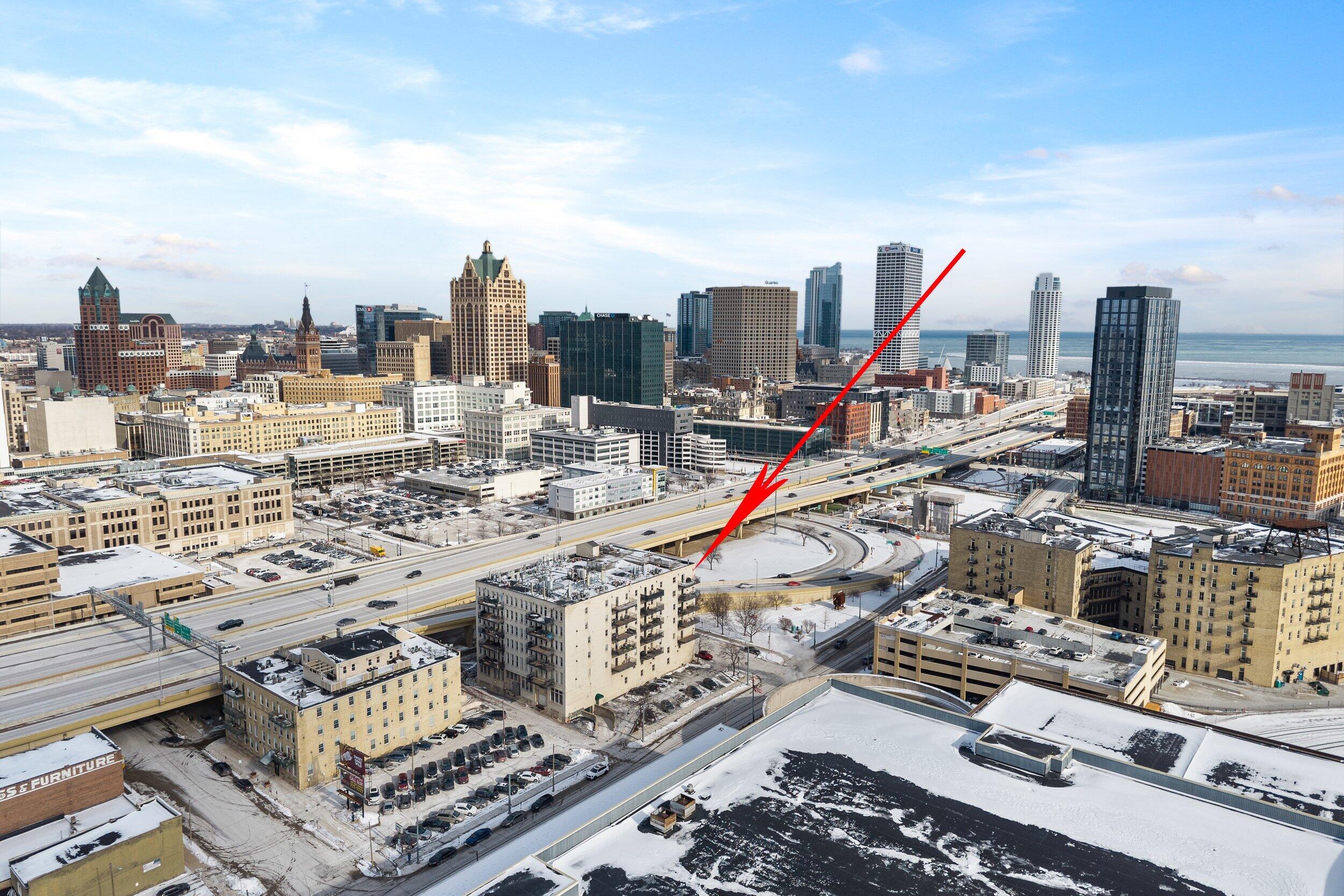 413 North 2nd Street, Unit 620 Milwaukee, WI 53203 - Photo 47 of 55 Aerial