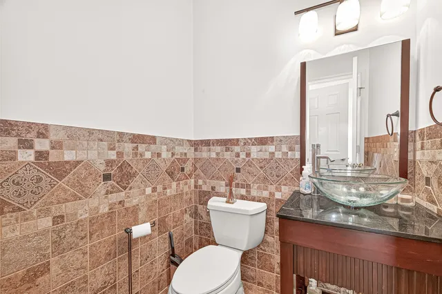 a spacious bathroom with a bathtub and a shower