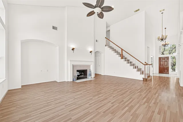 wooden floor in an empty room
