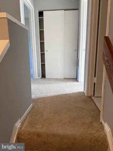 a view of a room with door