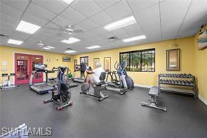 8570 Kingbird Loop, Unit 547 Estero, FL 33967 - Photo 46 of 50 a view of a room with gym equipment