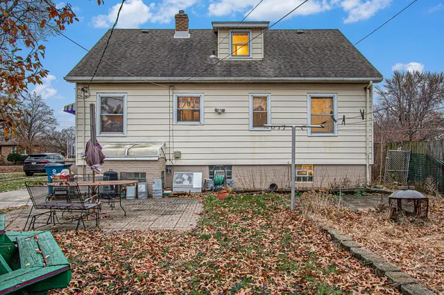 a view of a house with a patio