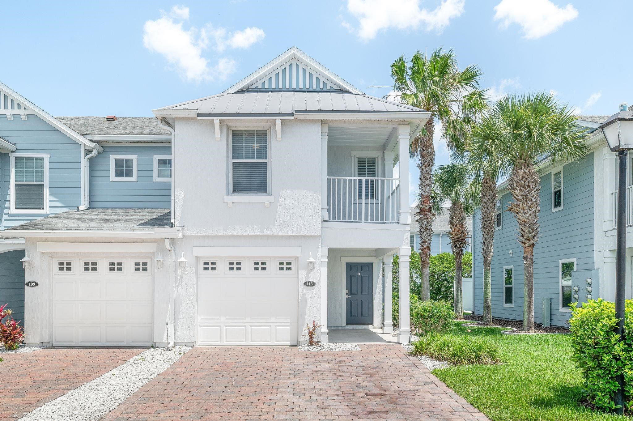 a front view of a building