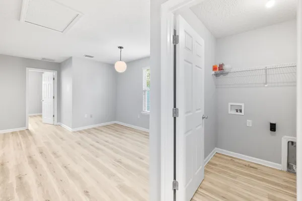 a view of a closet