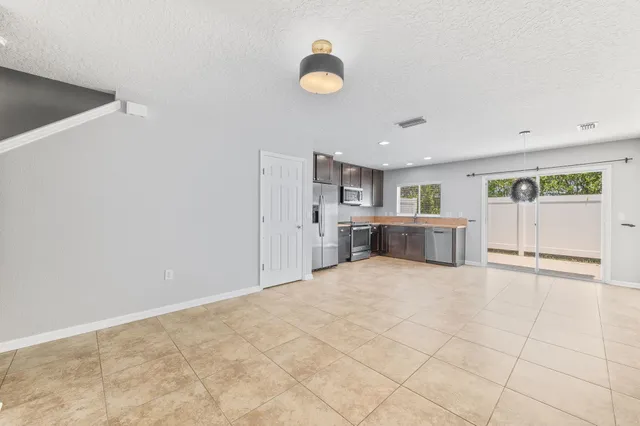 a view of kitchen and window