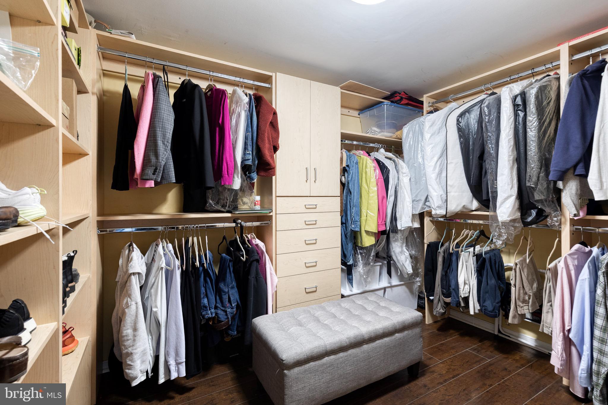 2331 Old Court Road, Unit 307 Baltimore, MD 21208 - Photo 11 of 35 a view of walk in closet with clothes and shoes