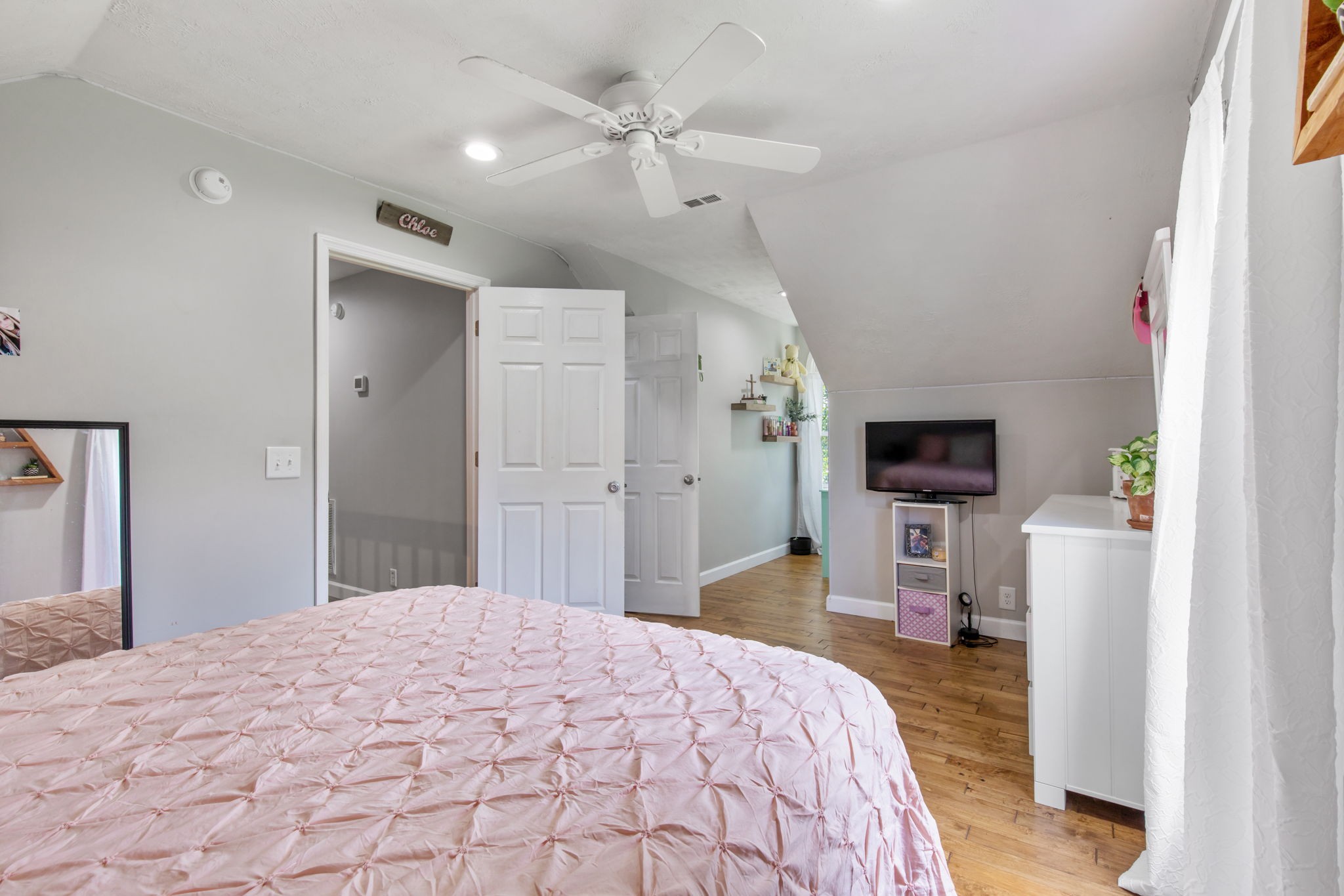 3161 Little Rock Road Eagleville, TN 37060 - Photo 21 of 56 a bedroom with a bed and a flat screen tv