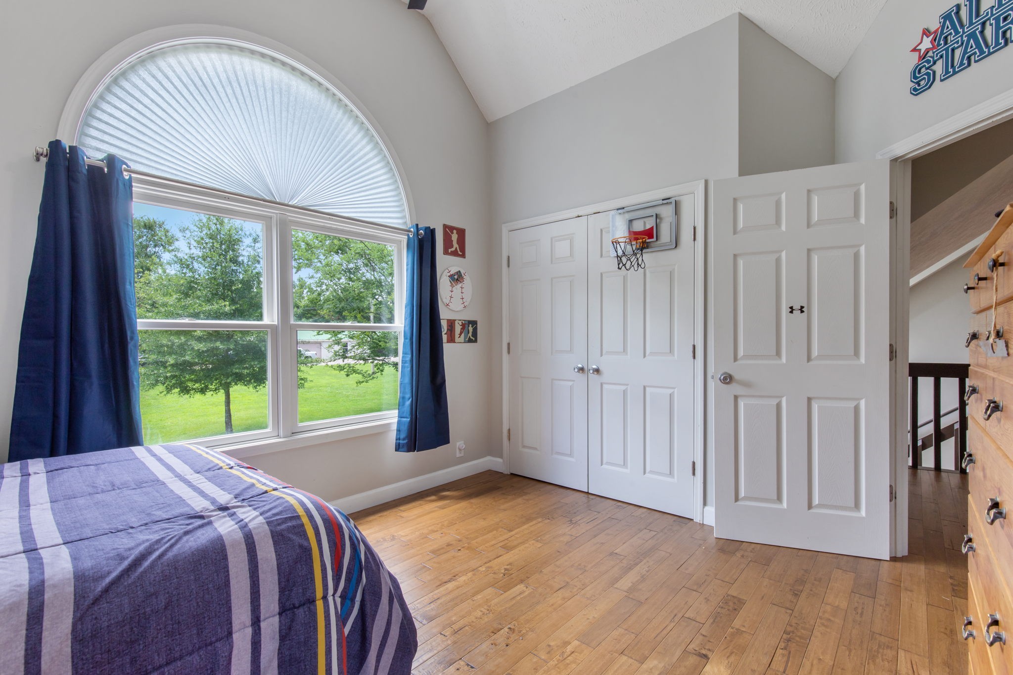 3161 Little Rock Road Eagleville, TN 37060 - Photo 28 of 56 a view of a bedroom with a bed and a large window