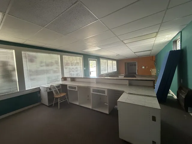 a black and white checkered floor