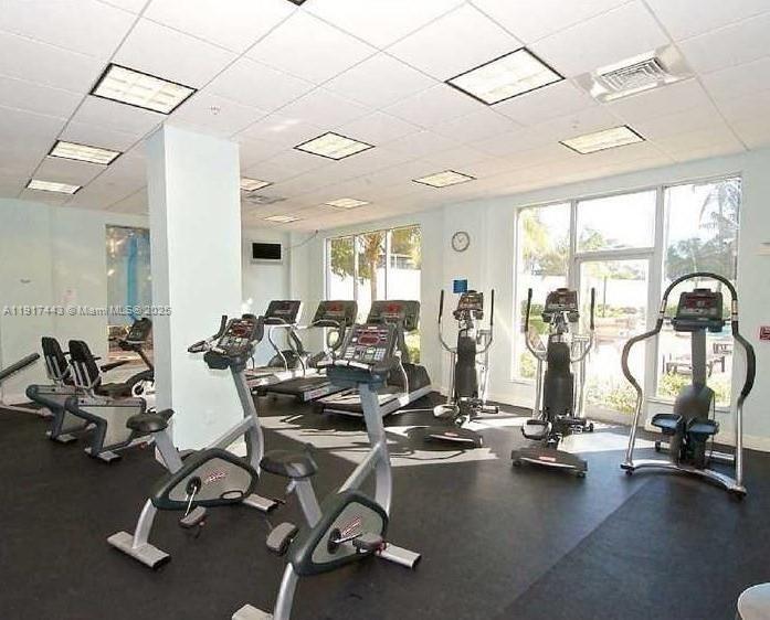 4001 South Ocean Drive, Unit 7F Hollywood, FL 33019 - Photo 18 of 20 a view of a room with gym equipment