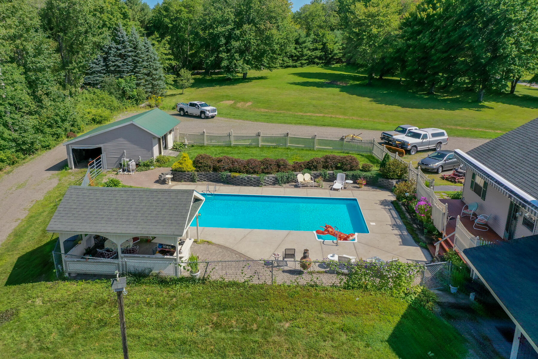 496 Waterman Road Buxton, ME 04093 - Photo 35 of 40 aerial pool