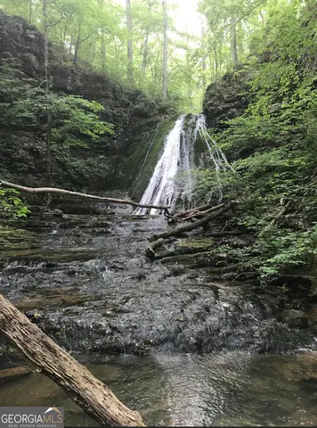 a view of a wooden bridge