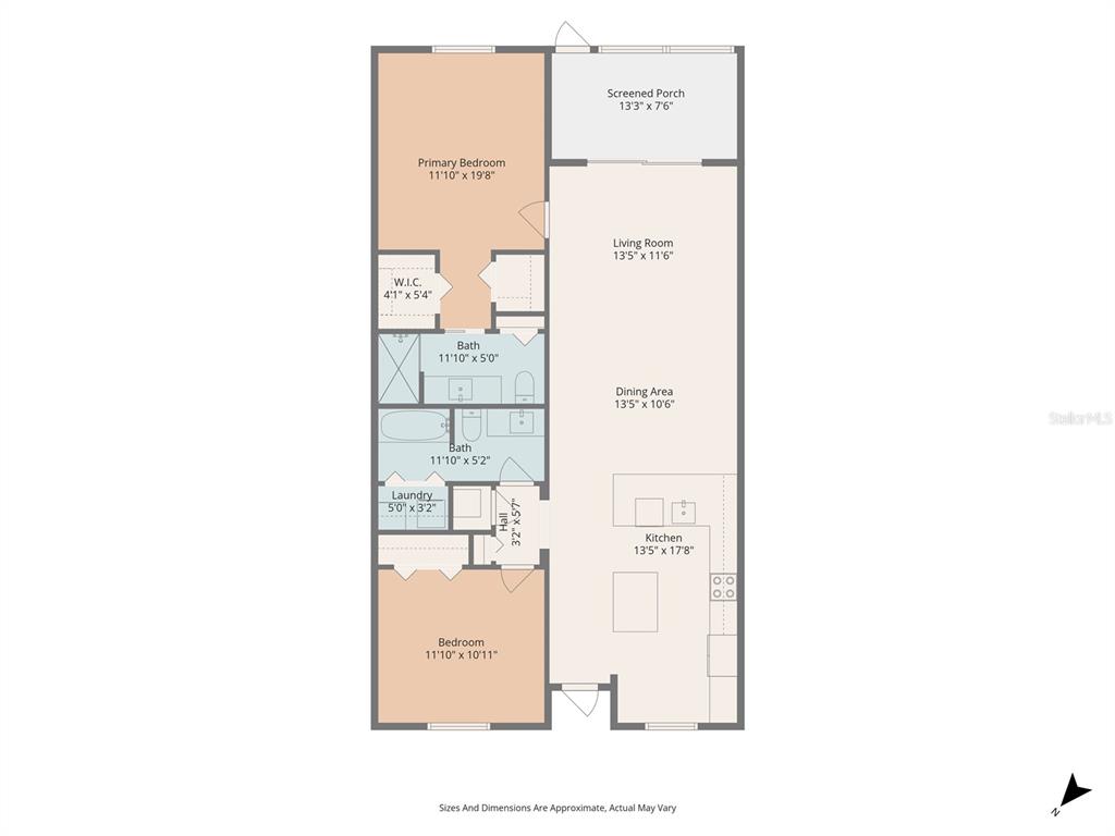 19140 Scallop Loop, Unit 105 Lakewood Ranch, FL 34211 - Photo 37 of 37 a picture of a floor plan