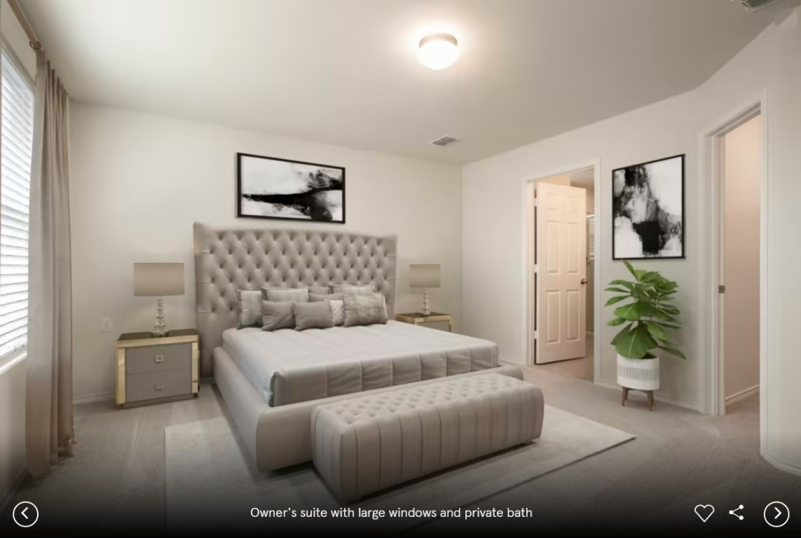 1015 Kerr Court Temple, TX 76501 - Photo 5 of 6 a bedroom with furniture and a potted plant