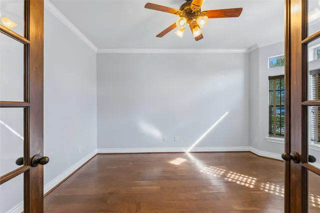 a view of an empty room