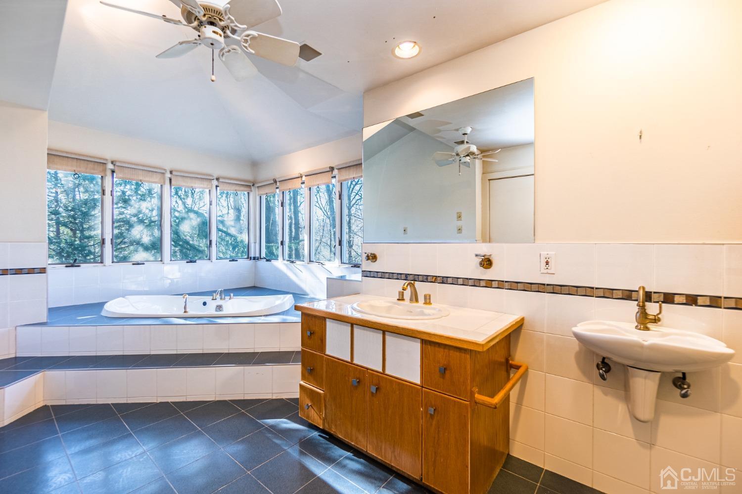 80 Sherwood Road Colonia, NJ 07067 - Photo 31 of 51 a bathroom with a sink and a mirror