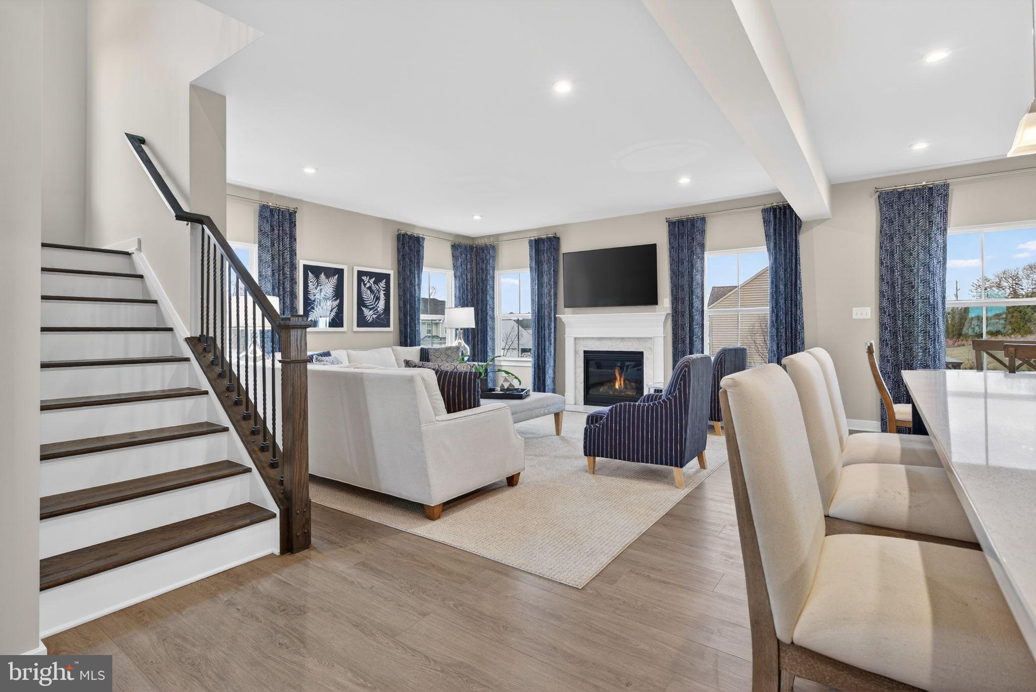 3575 Wildview Lane York, PA 17404 - Photo 7 of 62 a living room with furniture and a fireplace